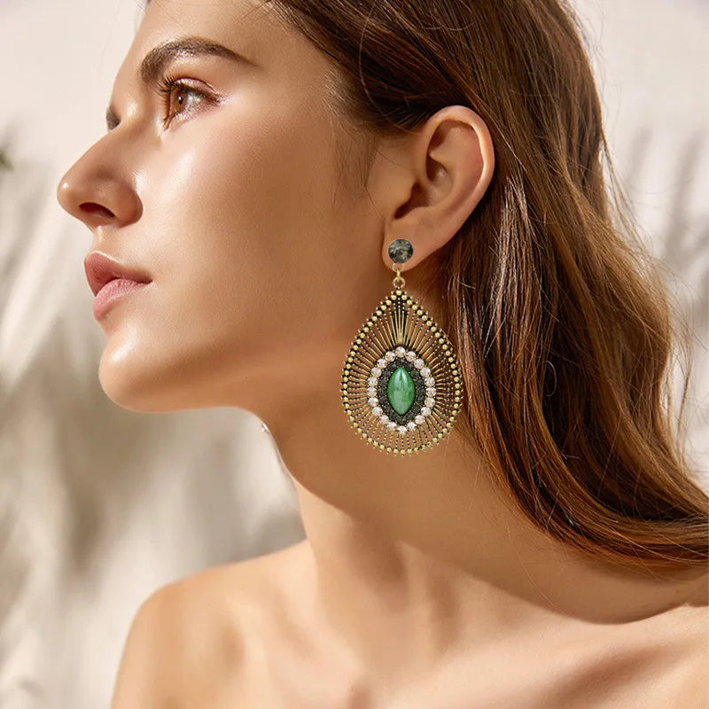 E52 Retro Waterdrop Earrings
