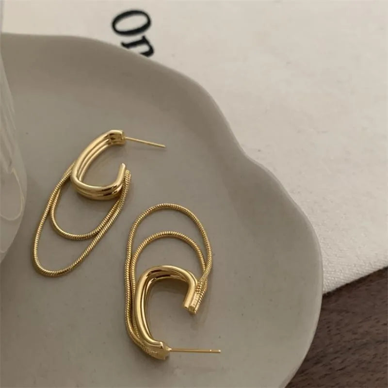 E17 Chain Drop Earrings