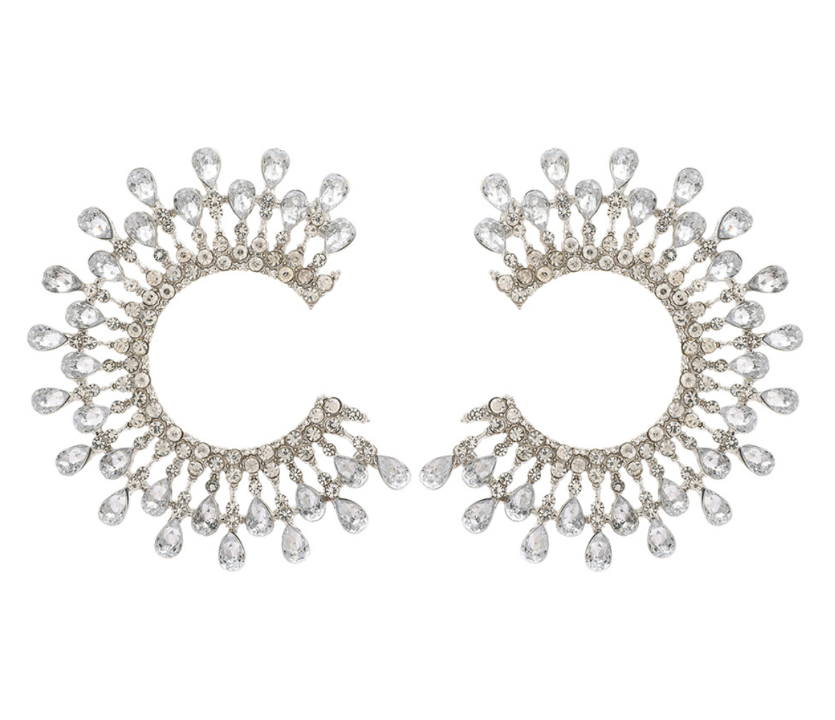 E56 Shiny Round Earrings