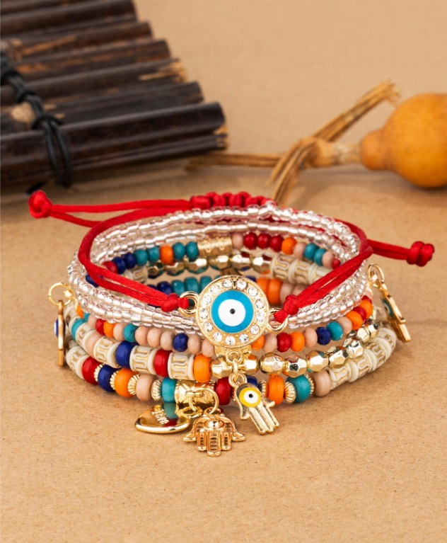 B13 Evil Eye Bracelet Set