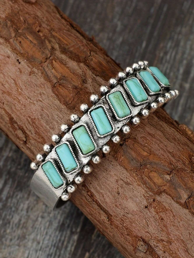 B36 Turquoise Stones Bangle