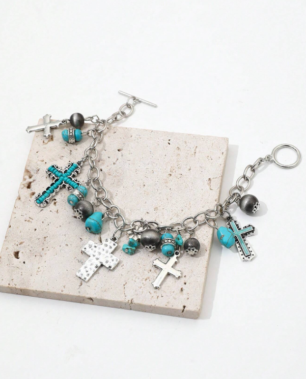 B33 Cross's Multi-Element Beaded Bracelet