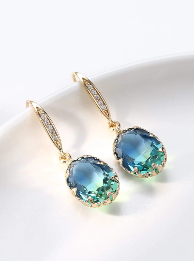 E24 Cubic Zirconia Drop Earrings