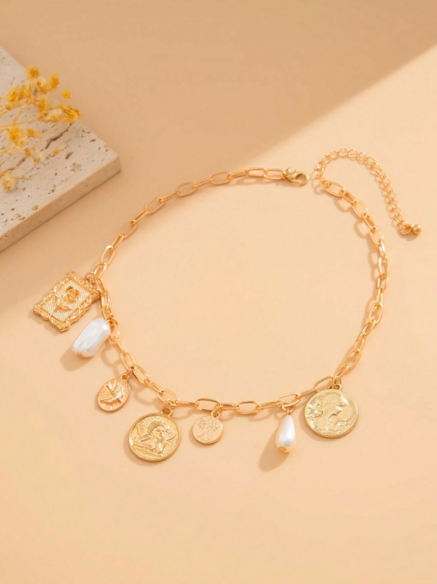 N24 Multi-Element Tassel Pendant Necklace