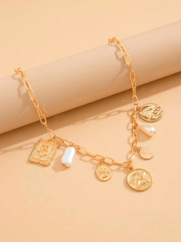 N24 Multi-Element Tassel Pendant Necklace