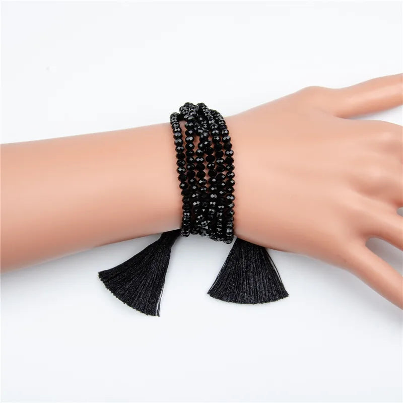 B2 Beaded Pull String Bracelet