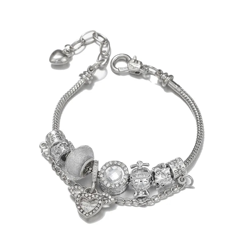 B22 Multi-Element Heart Bracelet