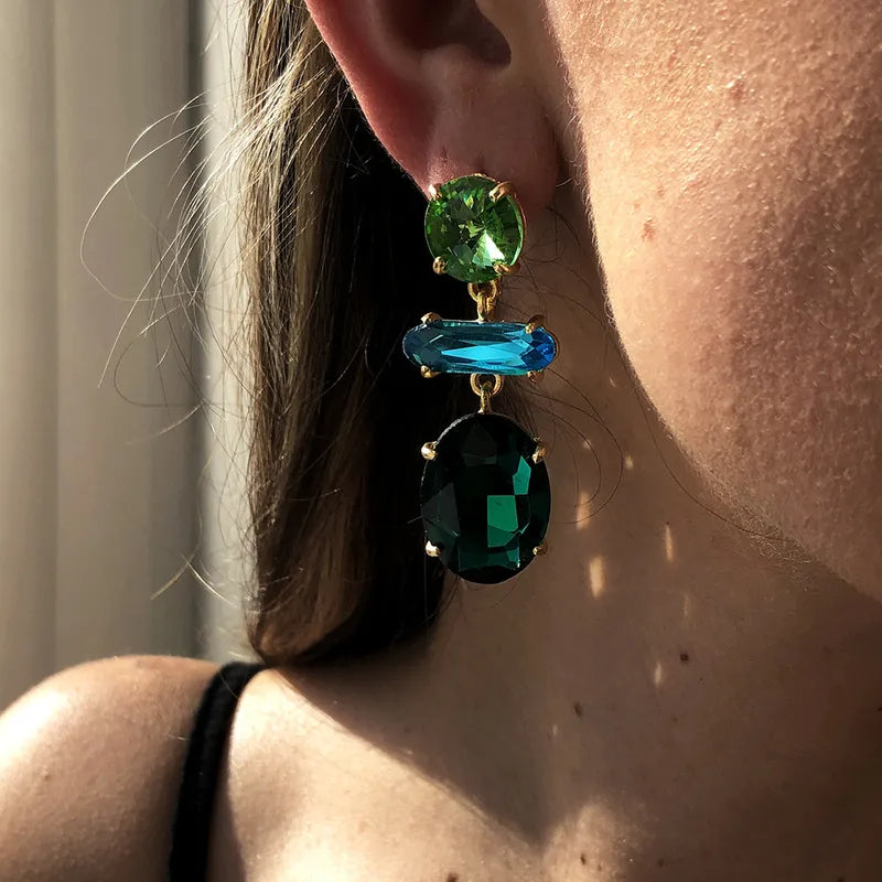E7 Big Diamonds Drop Earrings
