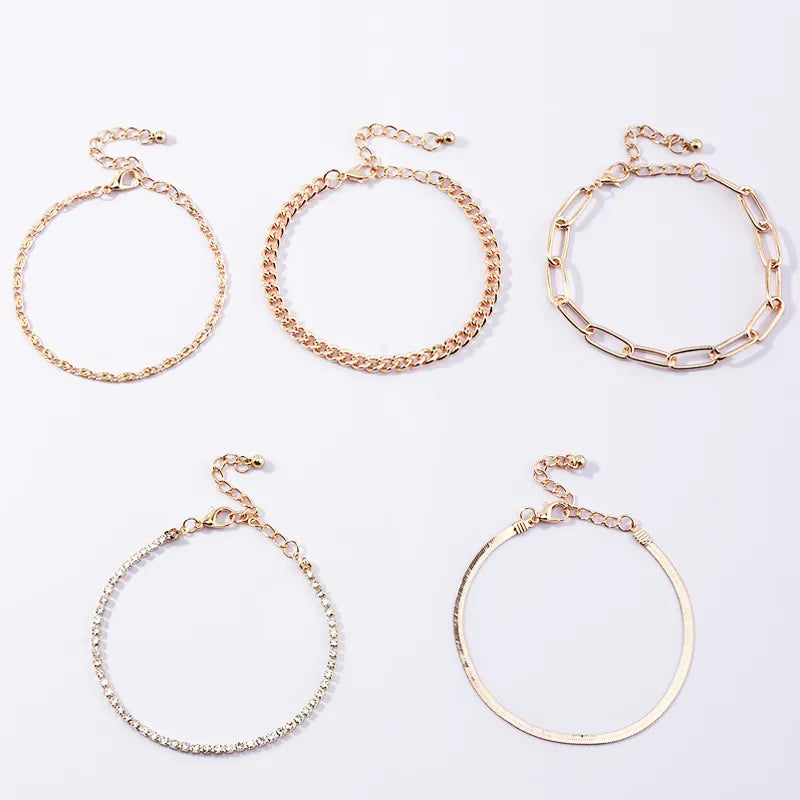 B34 Thick Chain Bracelet Set