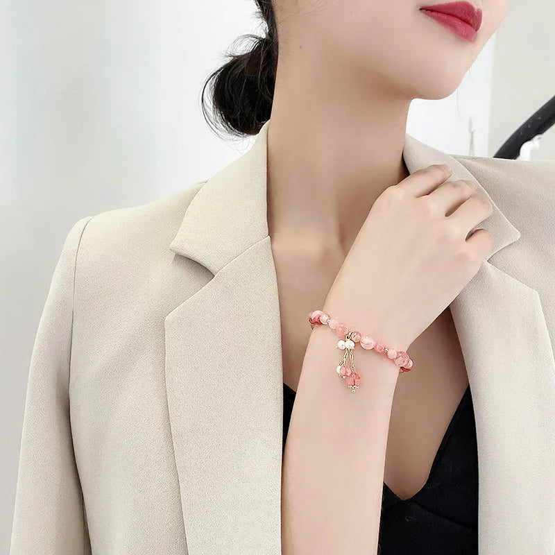B25 Pink Crystal Bracelet