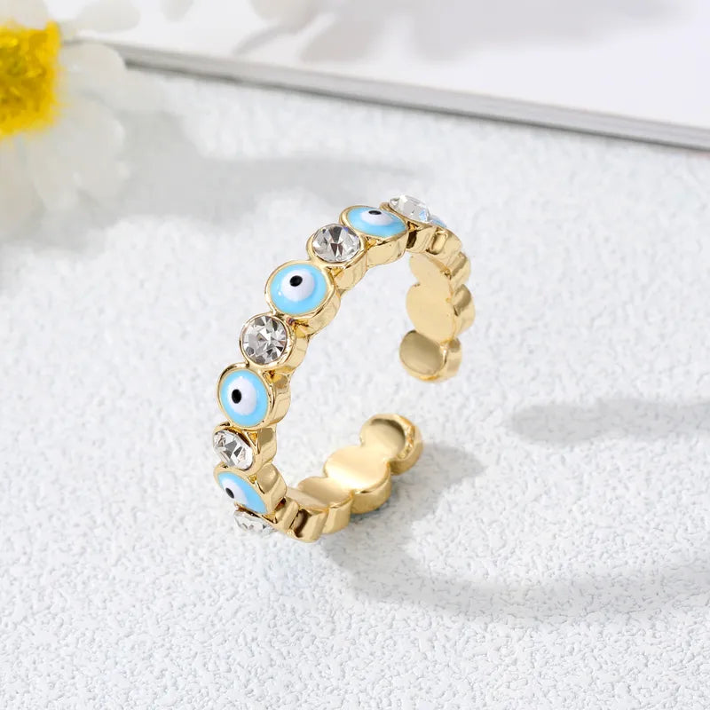 R10 Evil Eye Open Ring