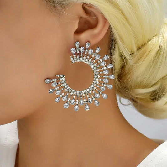 E56 Shiny Round Earrings