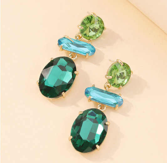 E7 Big Diamonds Drop Earrings