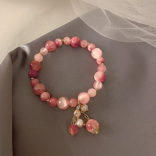 B25 Pink Crystal Bracelet